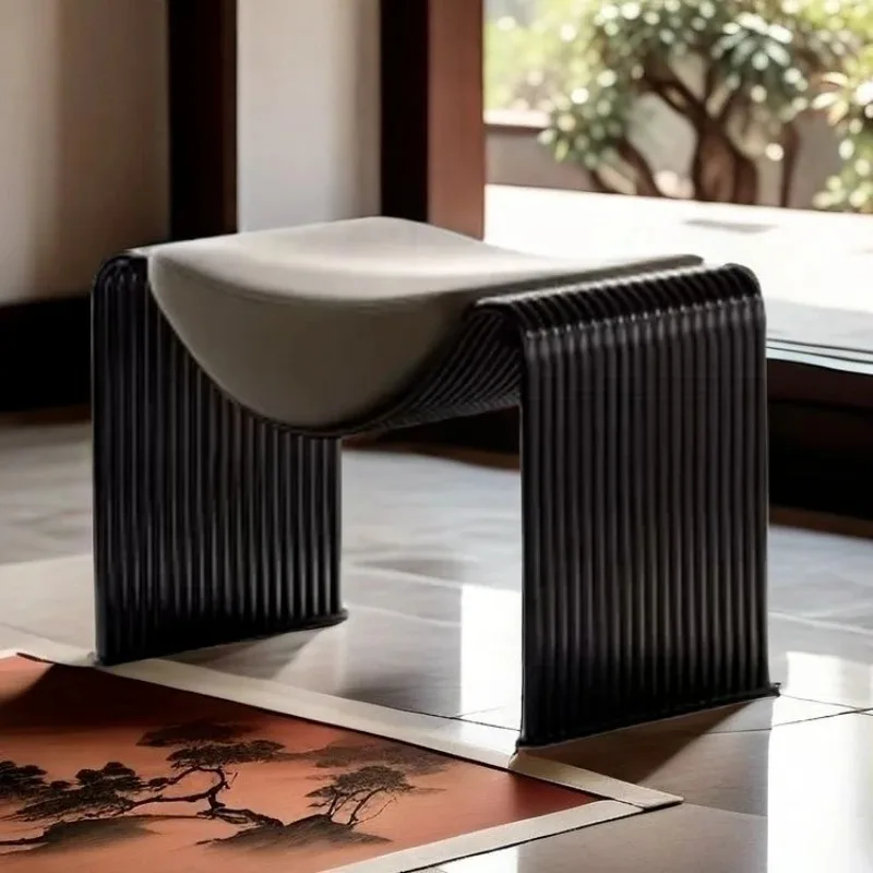 Luxury Dressing Makeup Stool Household Shoe Changing Stool Modern Comfortable Hallway Ottoman Living Room Furniture Chair - Image 3