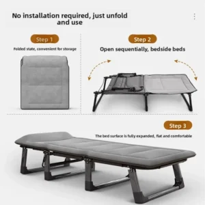 Single folding bed office lunch break artifact sleeping back chair can be placed flat hospital escort bed outdoor camp bed