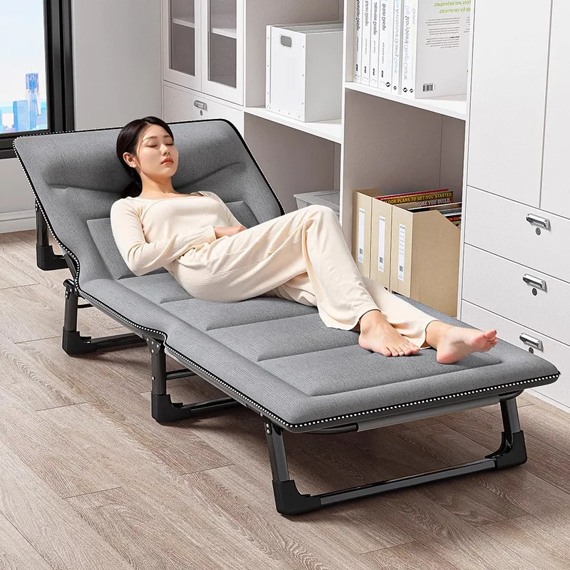 Single folding bed office lunch break artifact sleeping back chair can be placed flat hospital escort bed outdoor camp bed - Image 2